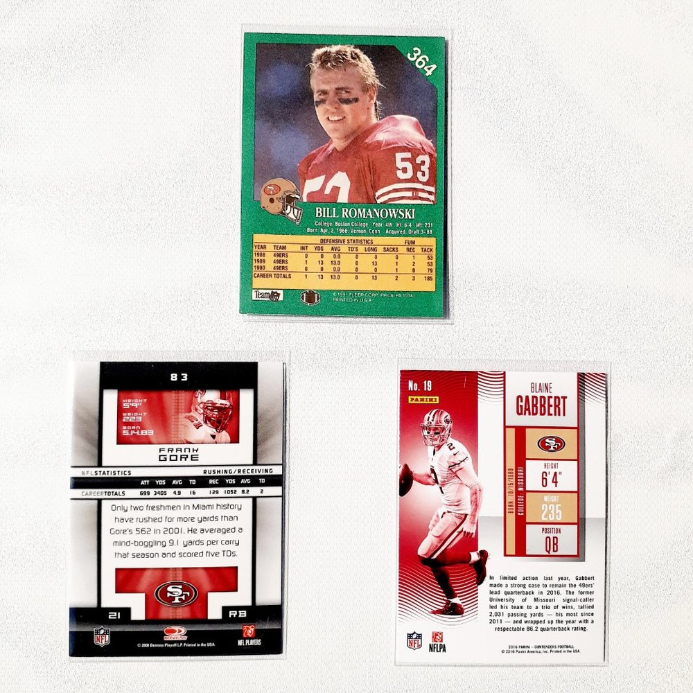 San Francisco 49ers 9 Card Lot - FBL [28_10] - Picture 8 of 8